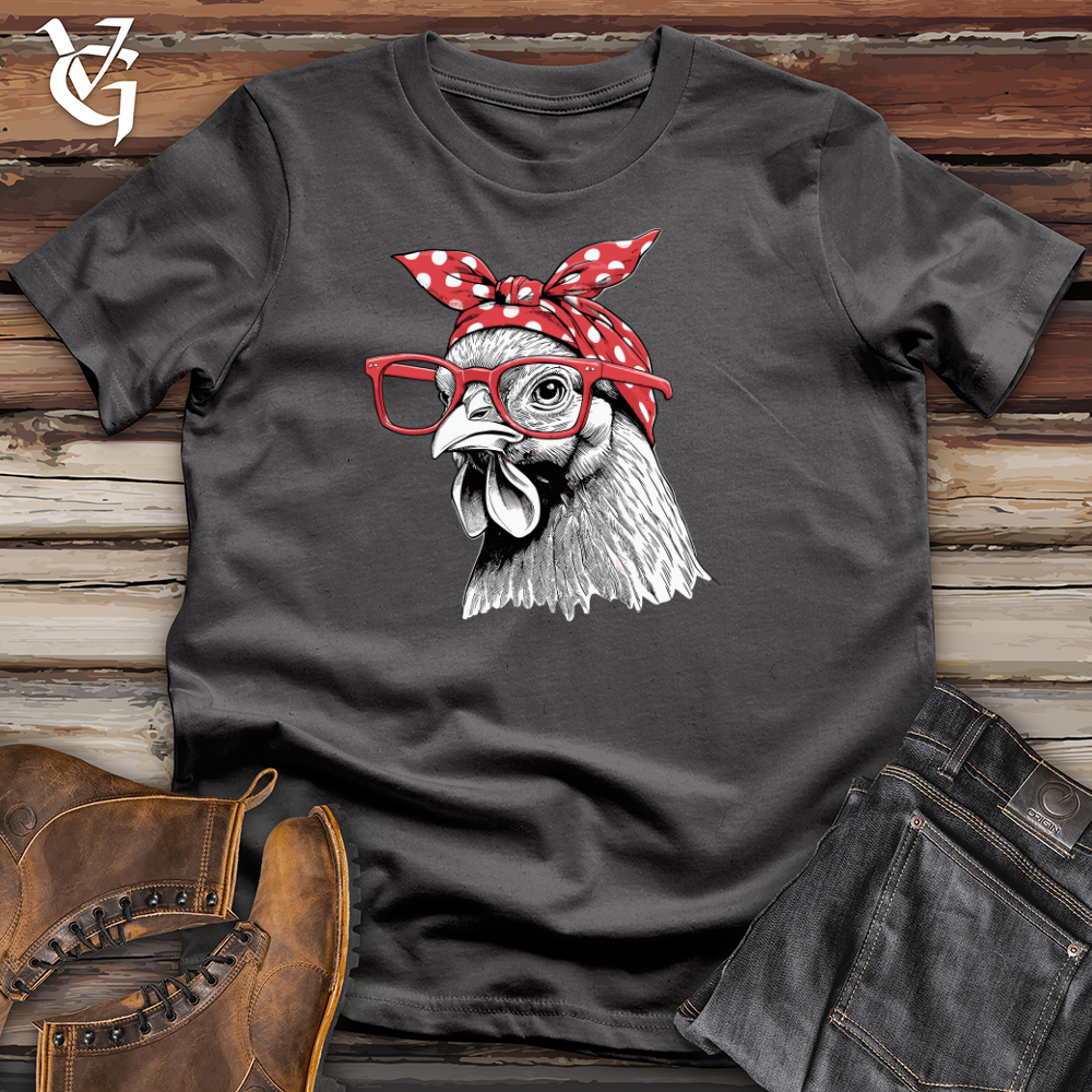 Chicken Wearing Glasses Softstyle Tee