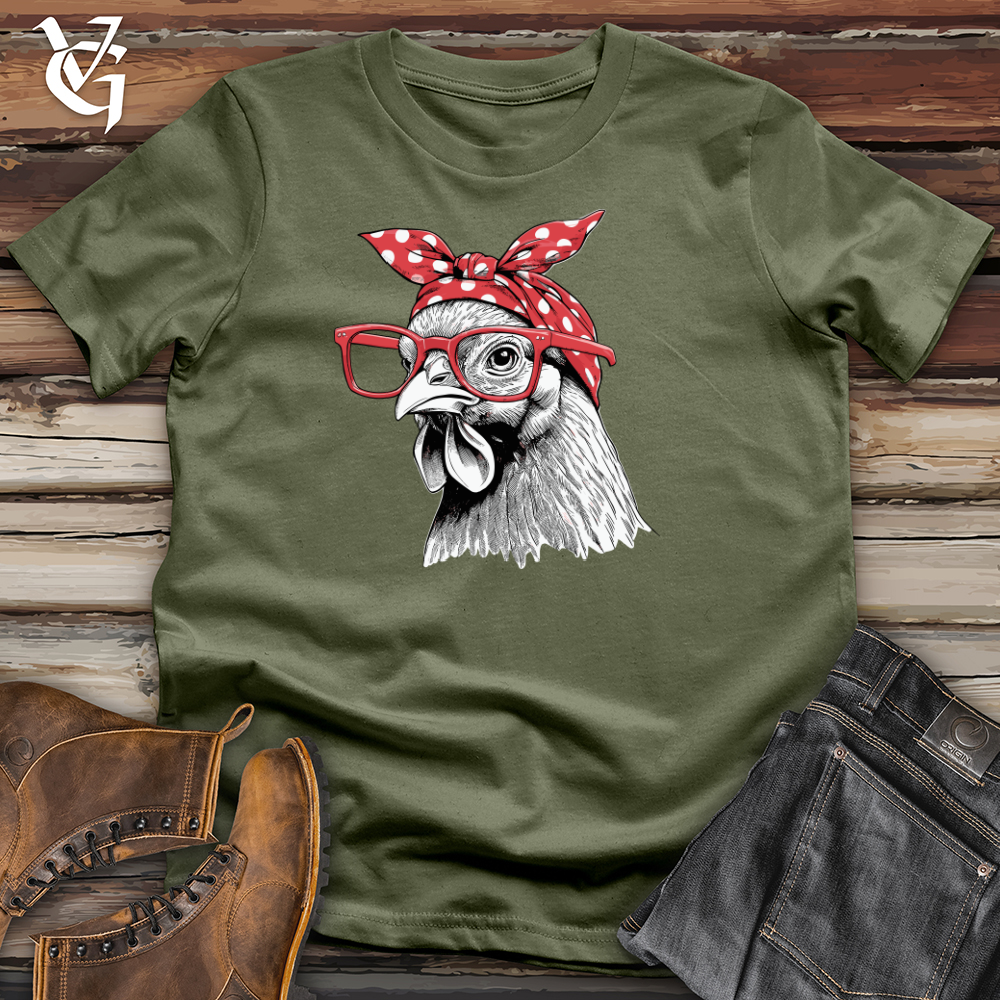 Chicken Wearing Glasses Softstyle Tee