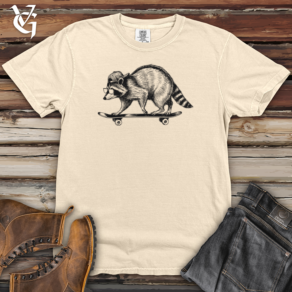 Raccoon Skateboarding Heavy Cotton Comfort Colors Tee