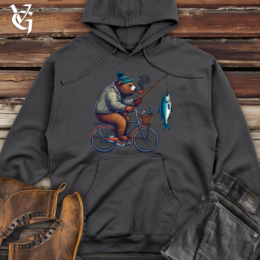 Bear on Cycle Midweight Hooded Sweatshirt