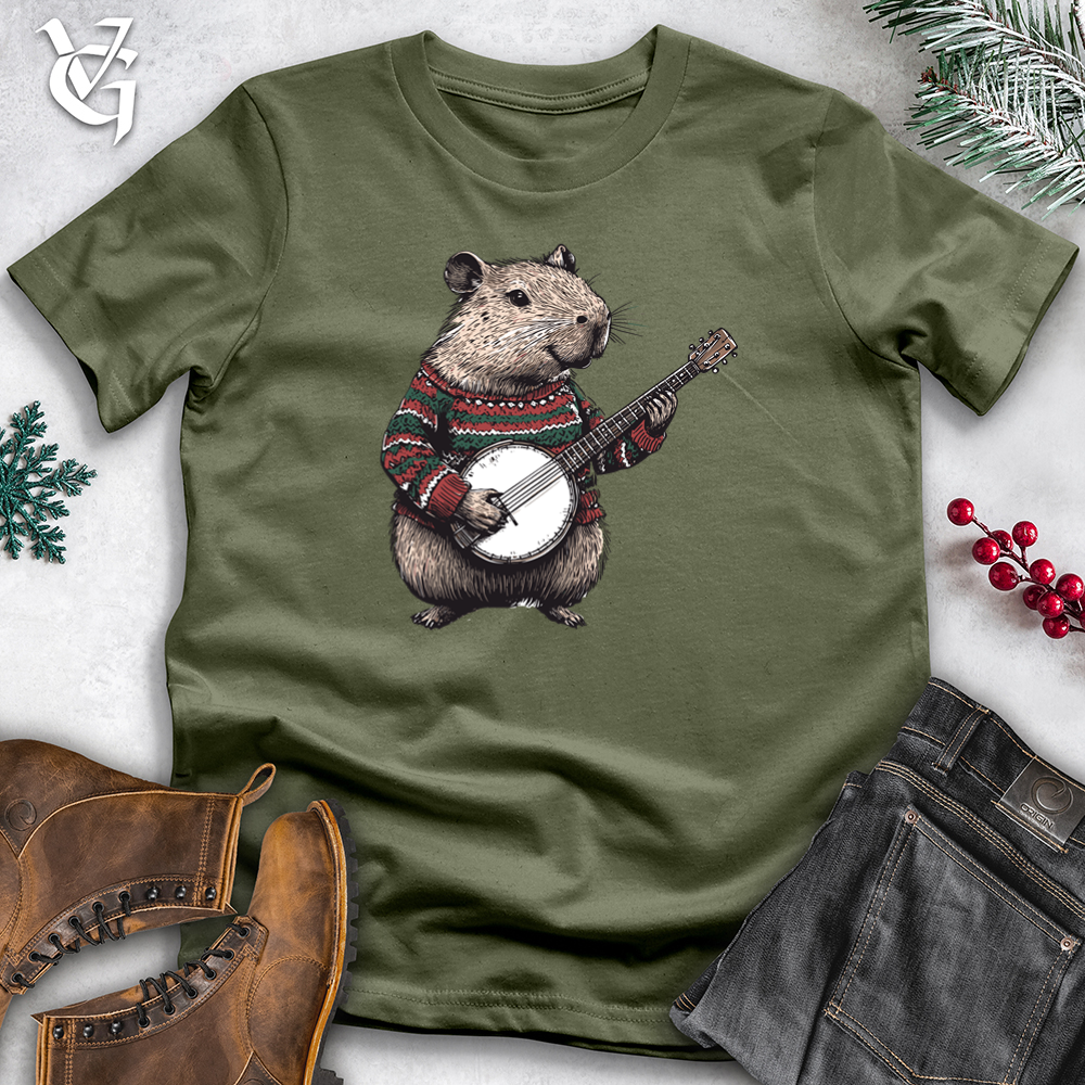 Merry Capybara Banjo Softstyle Tee