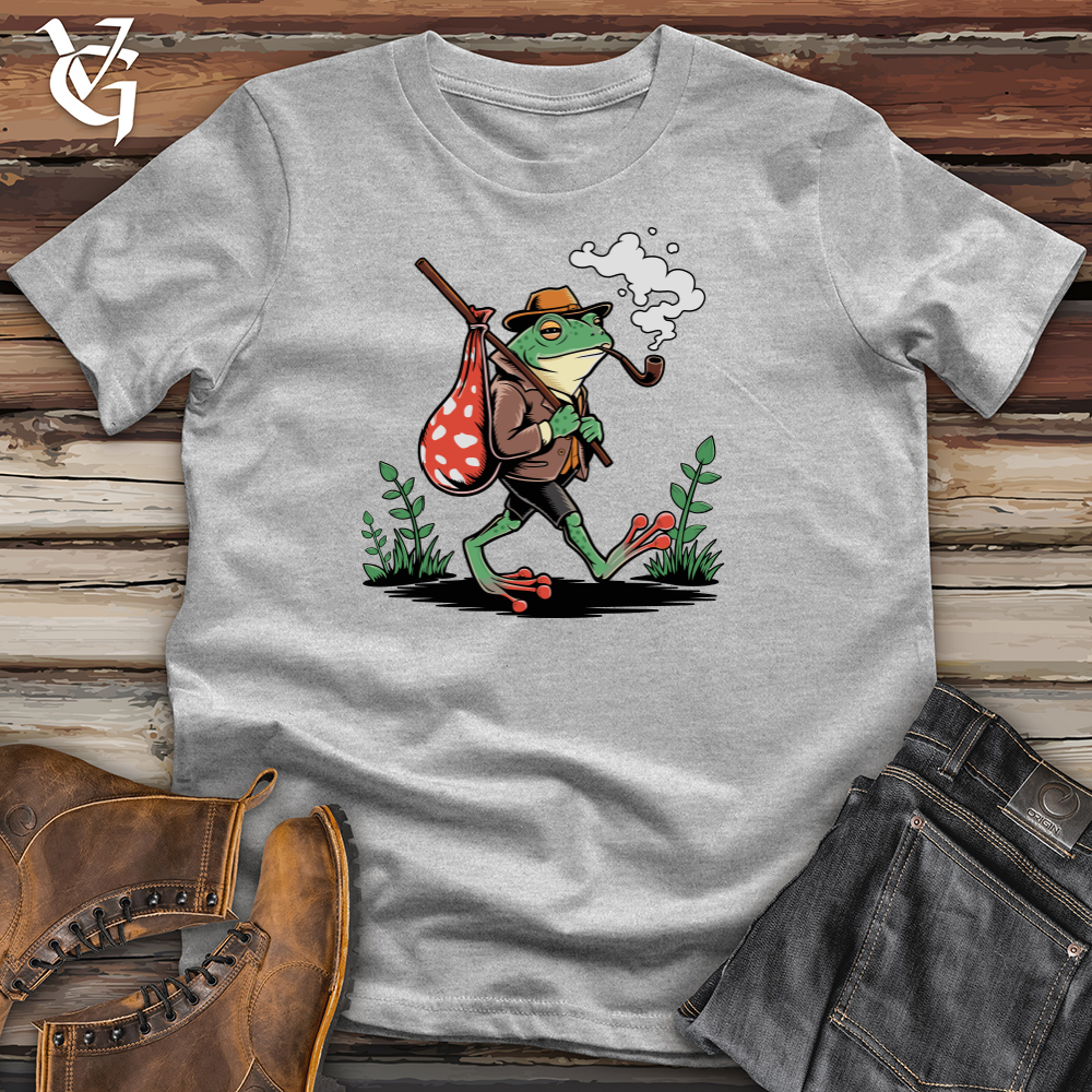 Frog Walking Alone Cotton Tee