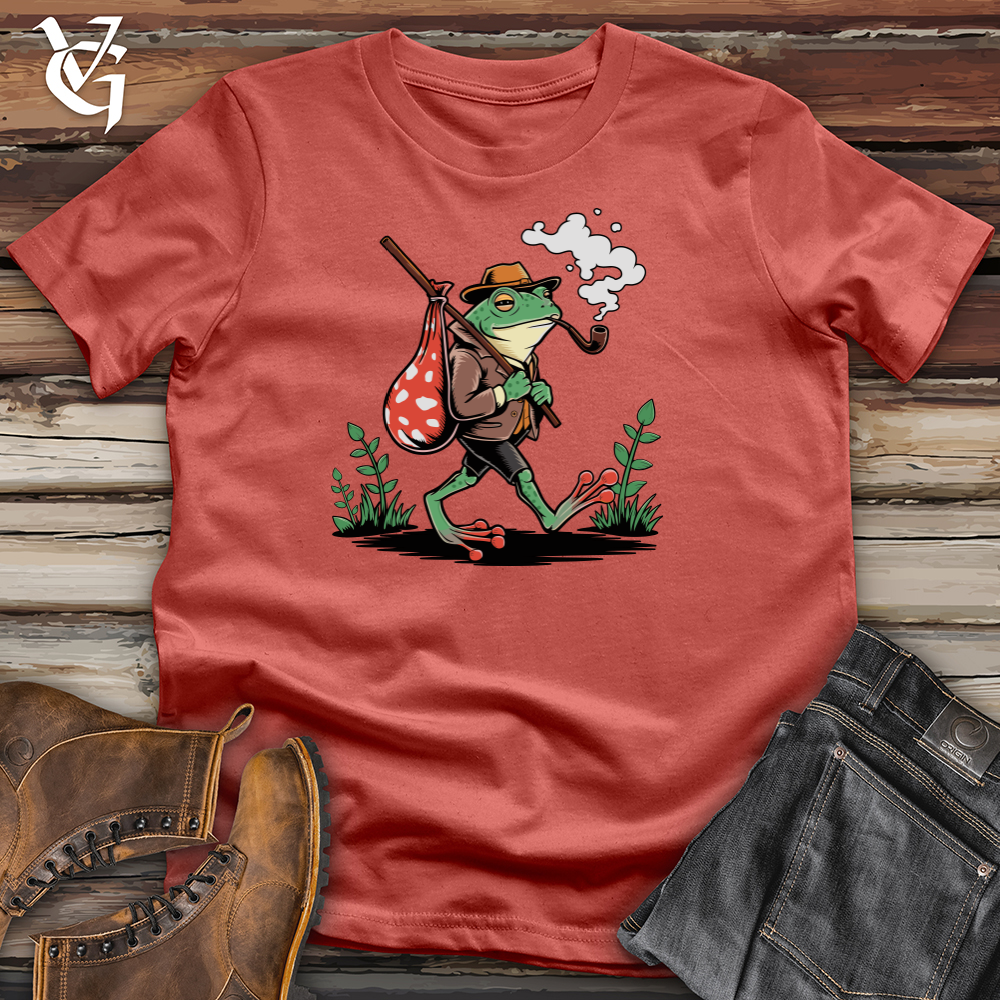 Frog Walking Alone Cotton Tee