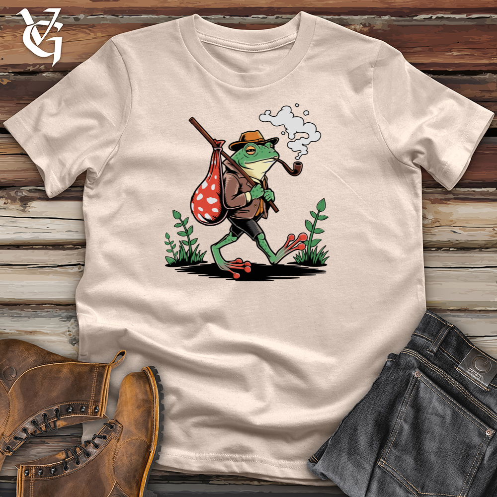 Frog Walking Alone Cotton Tee