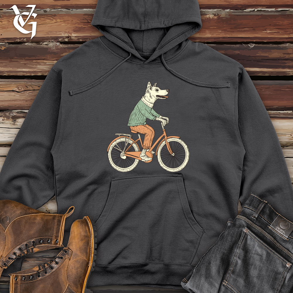 Cycling Dog Midweight Hooded Sweatshirt