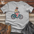 Penguin Riding Bicycle Cotton Tee