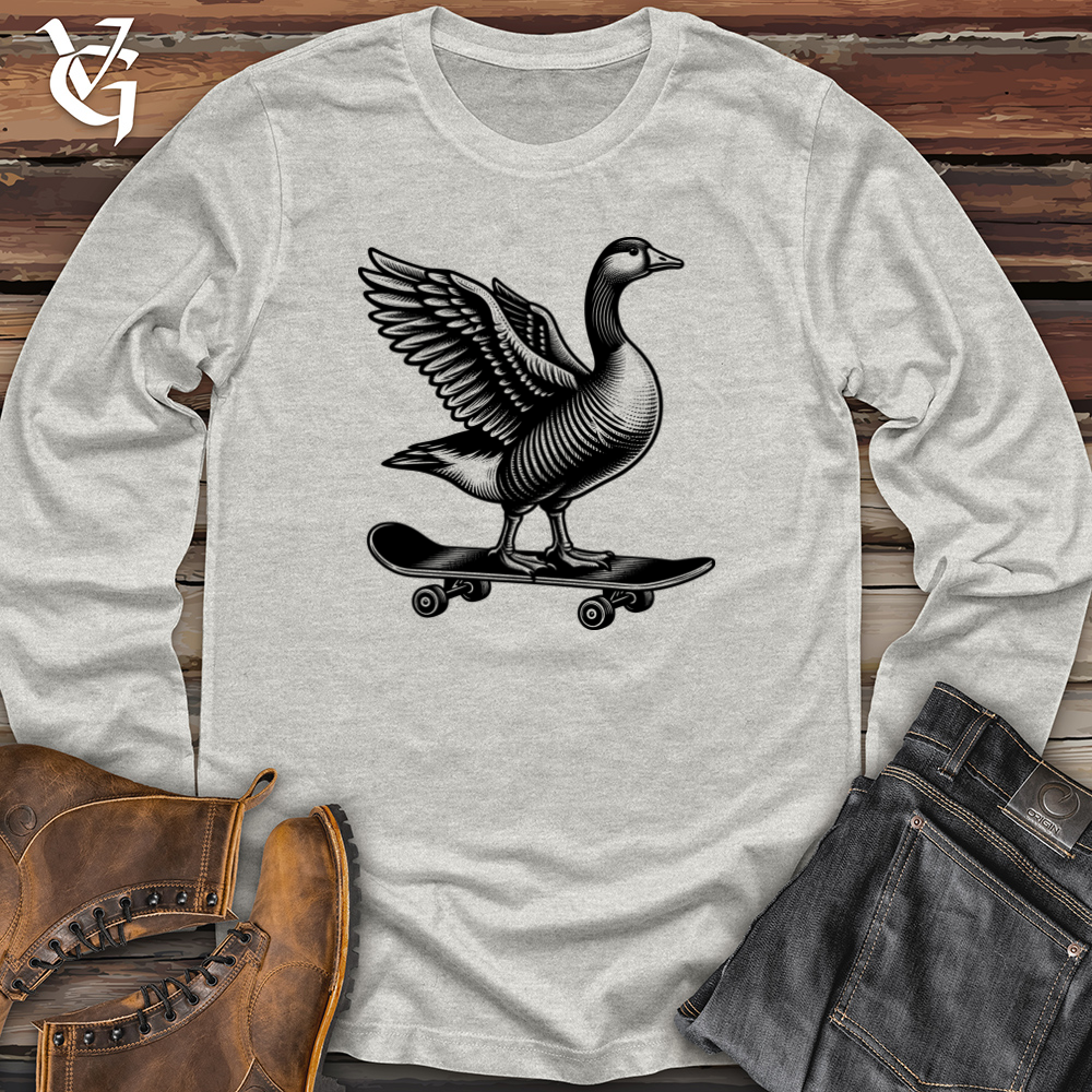 Duck Skateboarder Long Sleeve