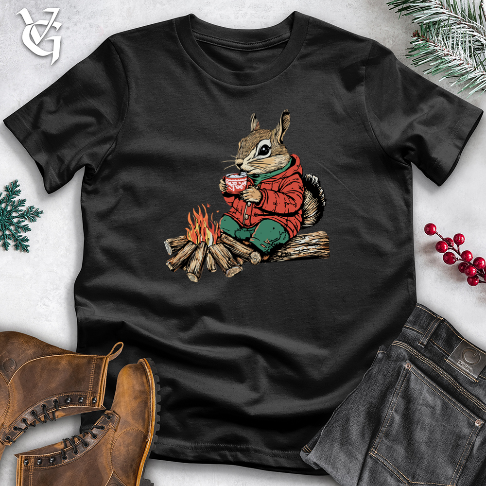 Squirrel Campfire Cotton Tee