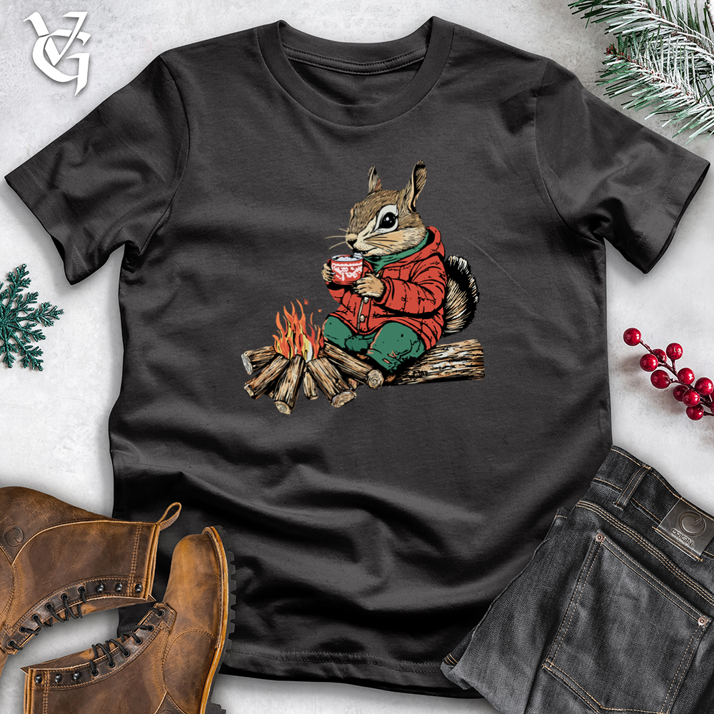 Squirrel Campfire Cotton Tee