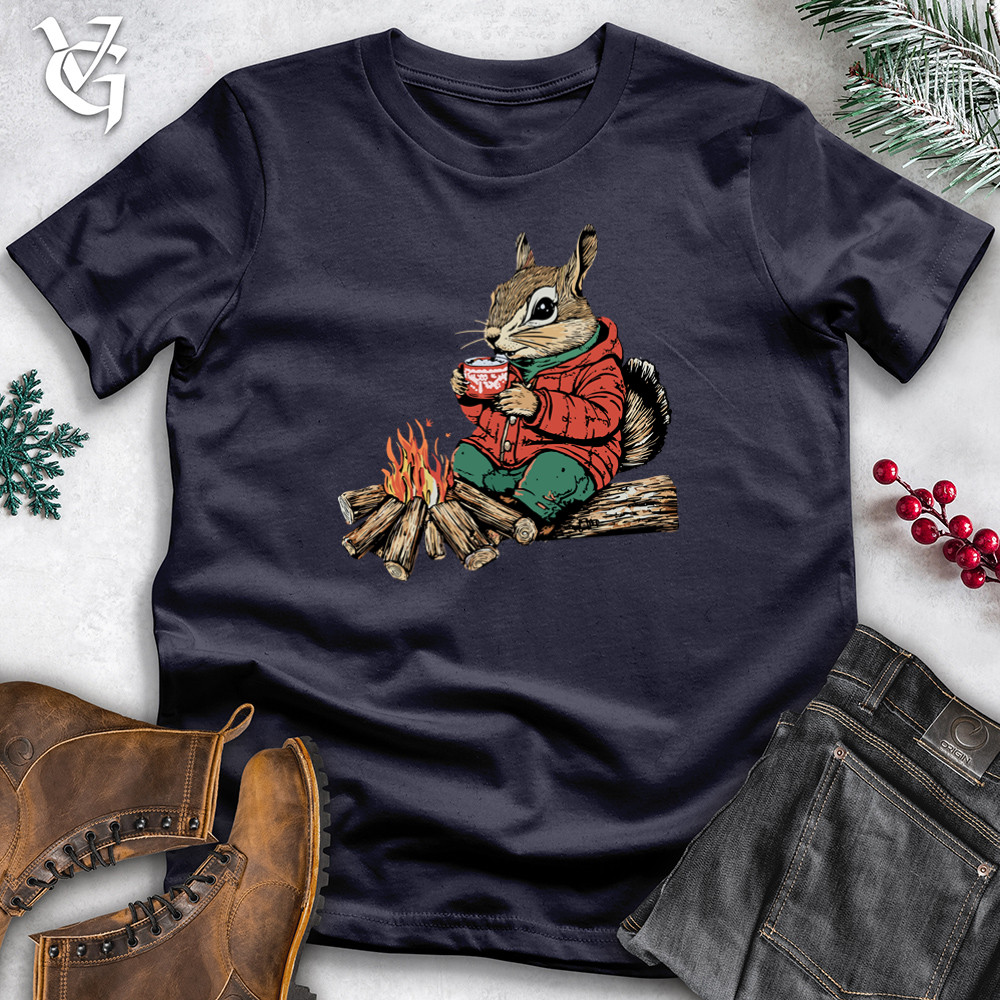 Squirrel Campfire Cotton Tee
