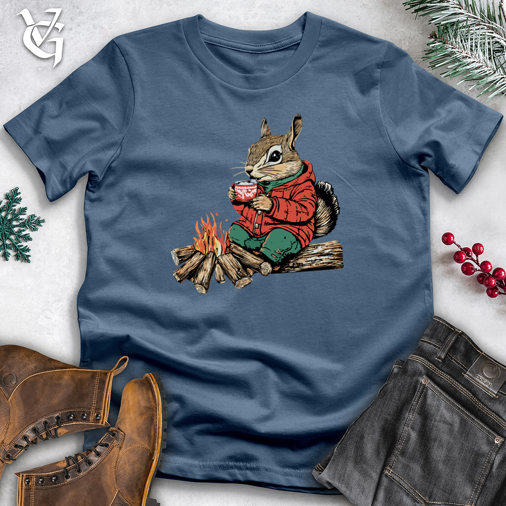 Squirrel Campfire Cotton Tee