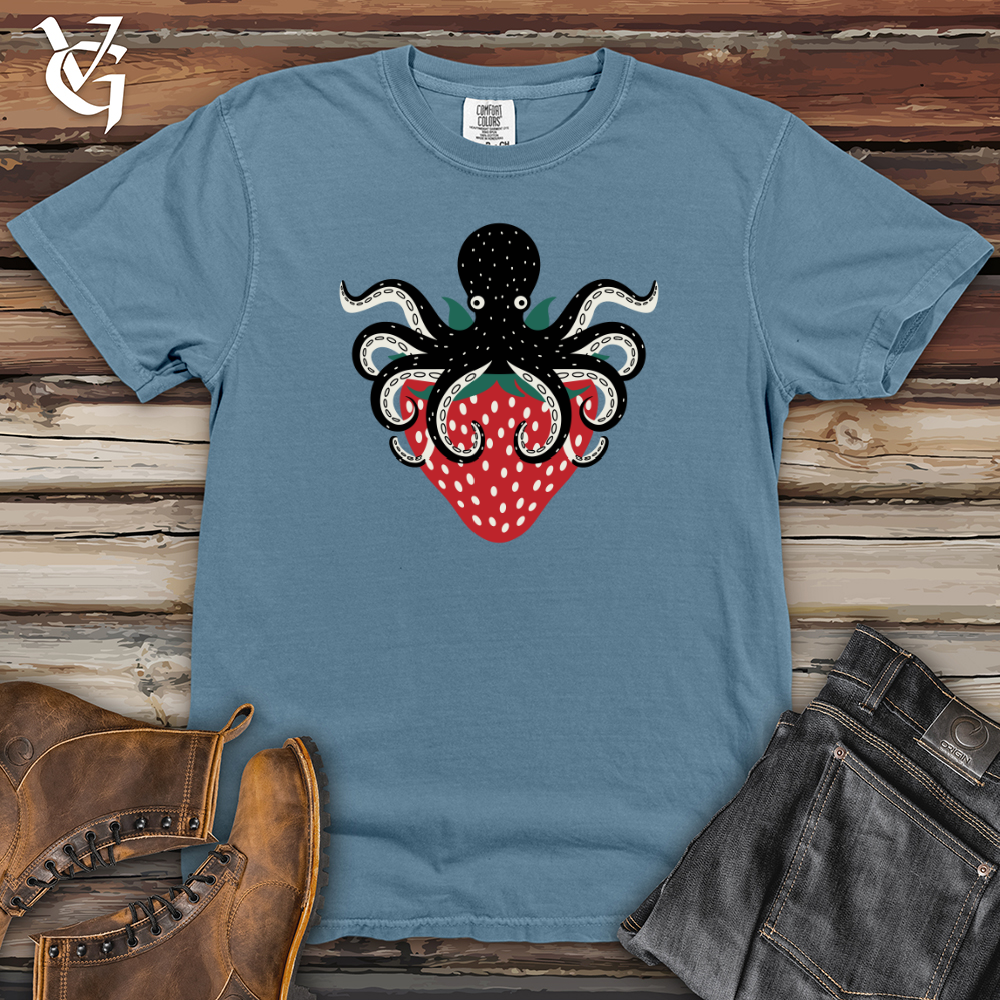 Strawberry Octopus Heavy Cotton Comfort Colors Tee