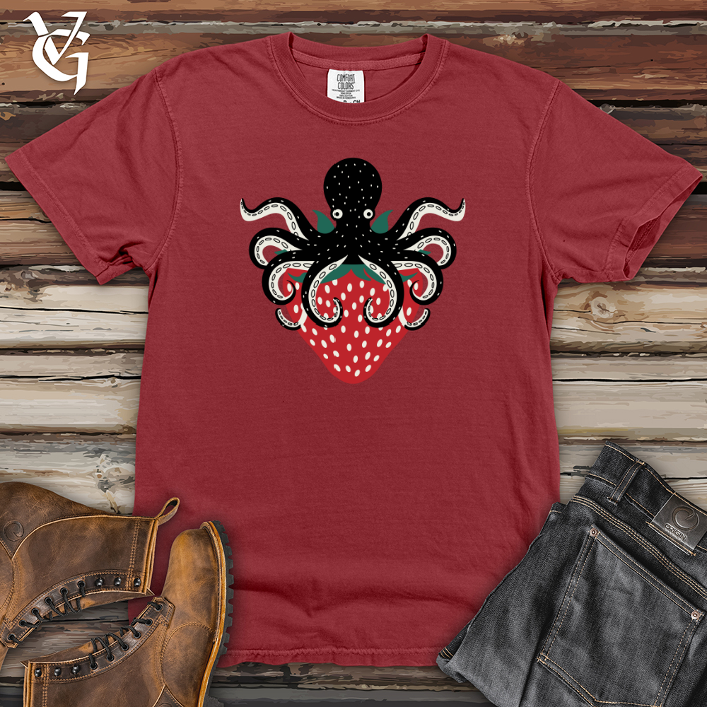 Strawberry Octopus Heavy Cotton Comfort Colors Tee