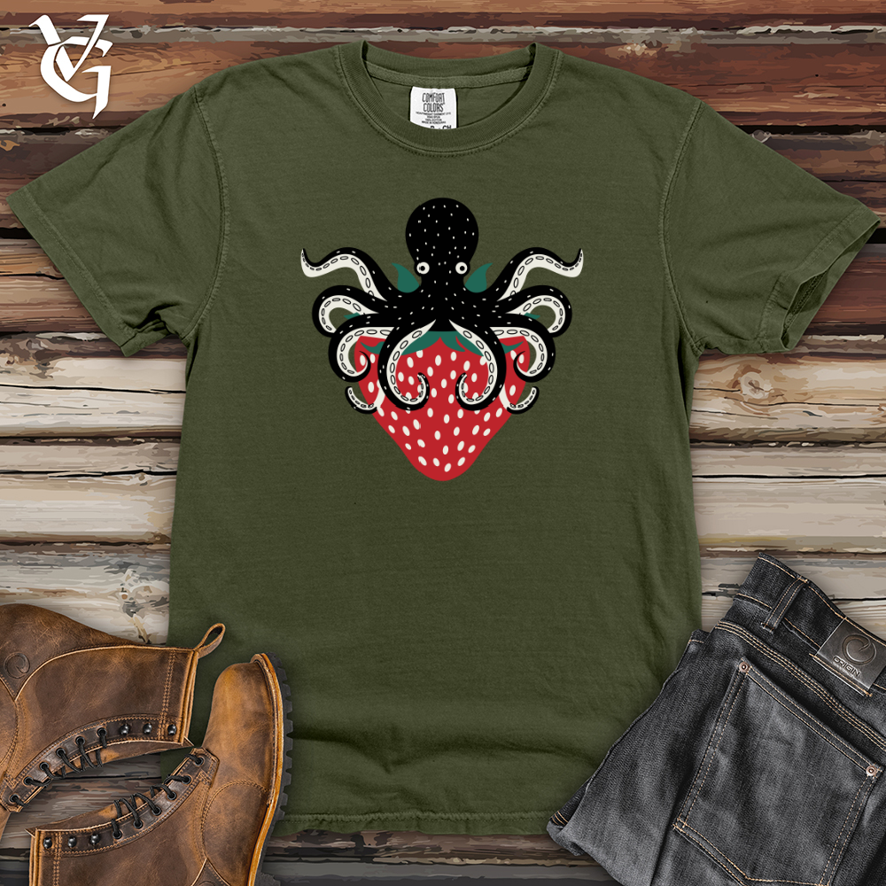 Strawberry Octopus Heavy Cotton Comfort Colors Tee