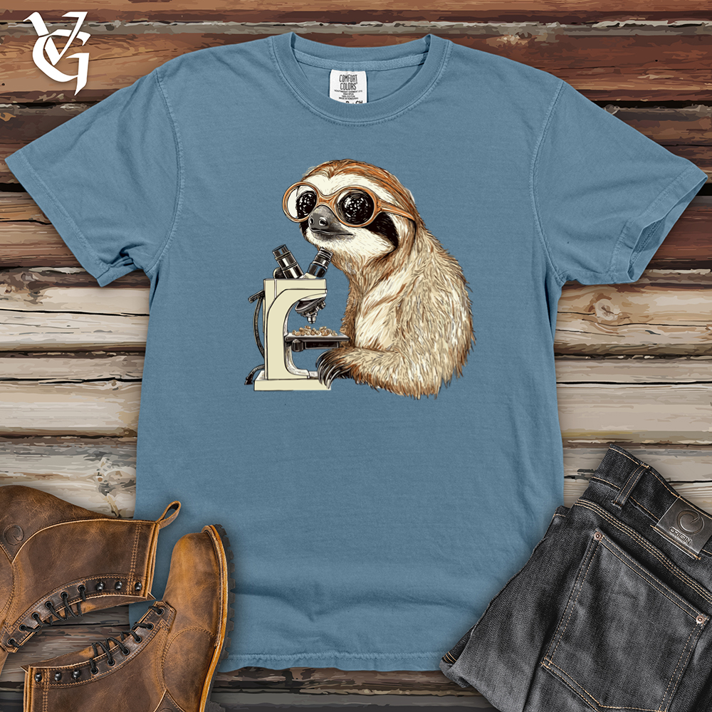 Sloth Microscope Heavy Cotton Comfort Colors Tee