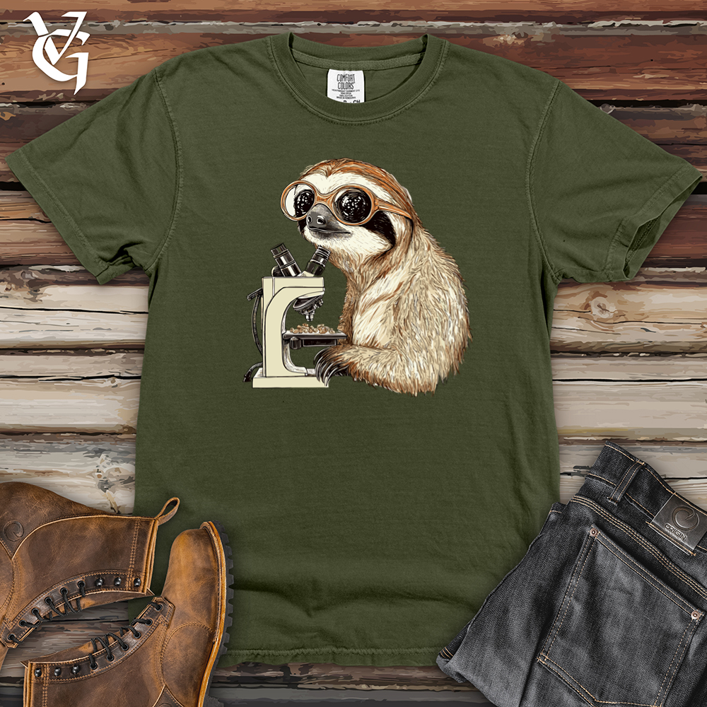 Sloth Microscope Heavy Cotton Comfort Colors Tee