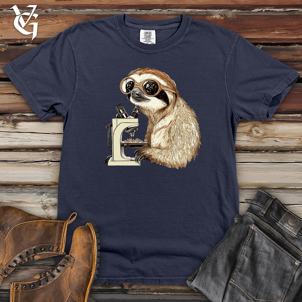 Sloth Microscope Heavy Cotton Comfort Colors Tee