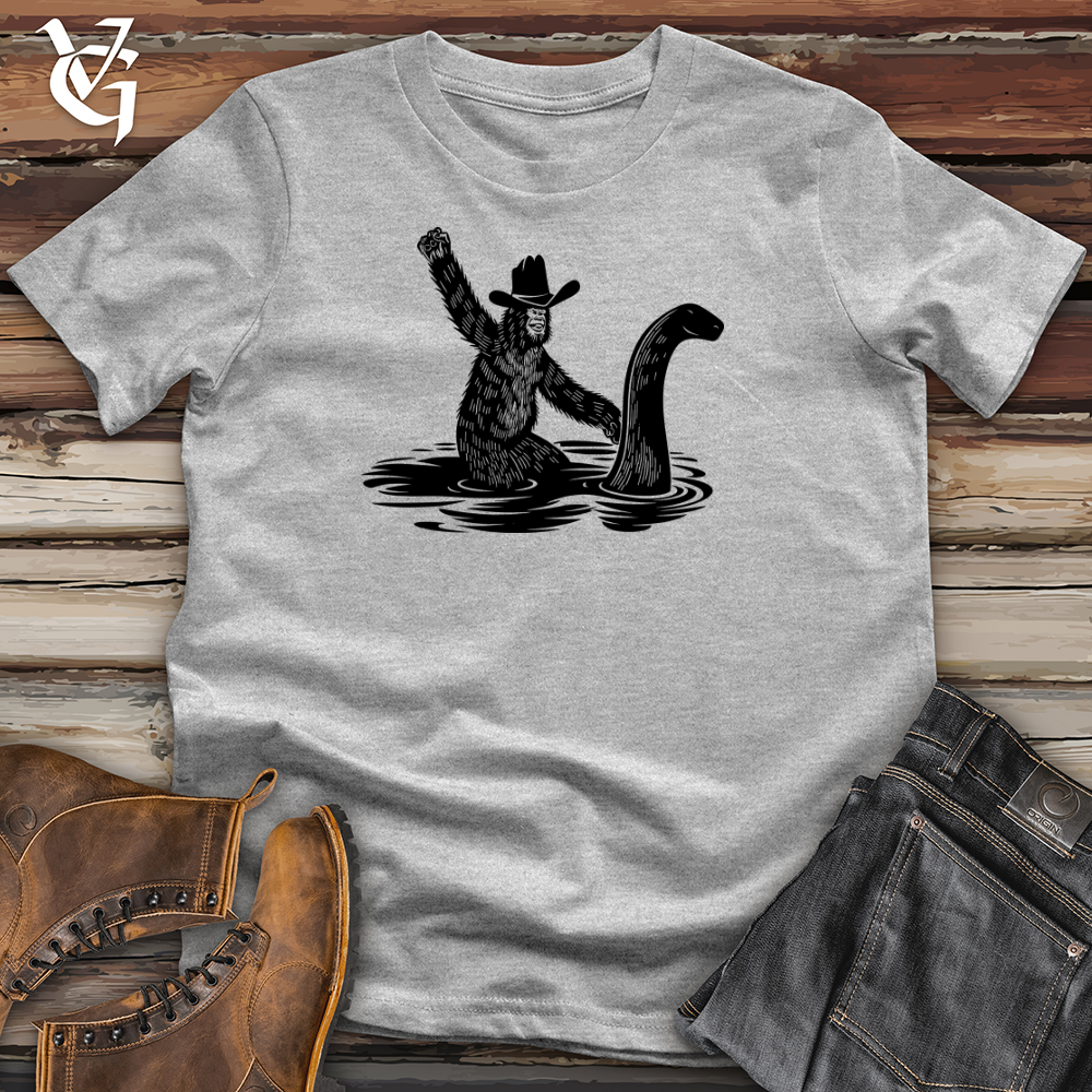 Bigfoot with Hilarious Loch Ness Monster Softstyle Tee