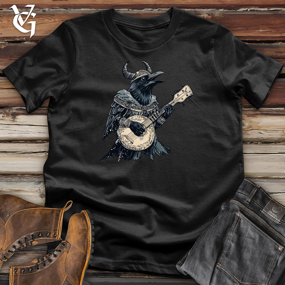 Banjo Lover Viking Raven Softstyle Tee