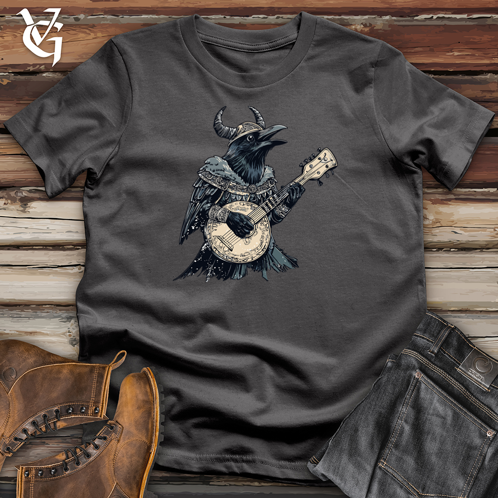 Banjo Lover Viking Raven Softstyle Tee