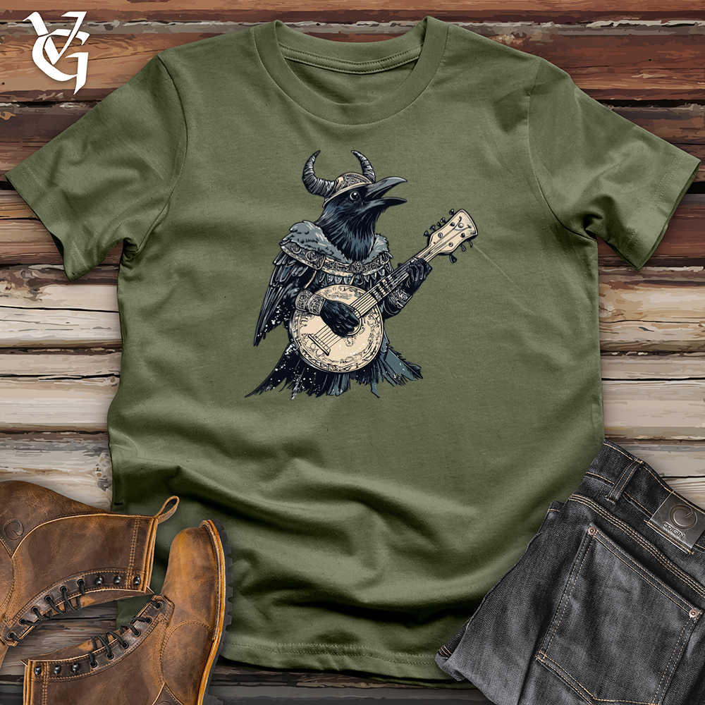 Banjo Lover Viking Raven Softstyle Tee