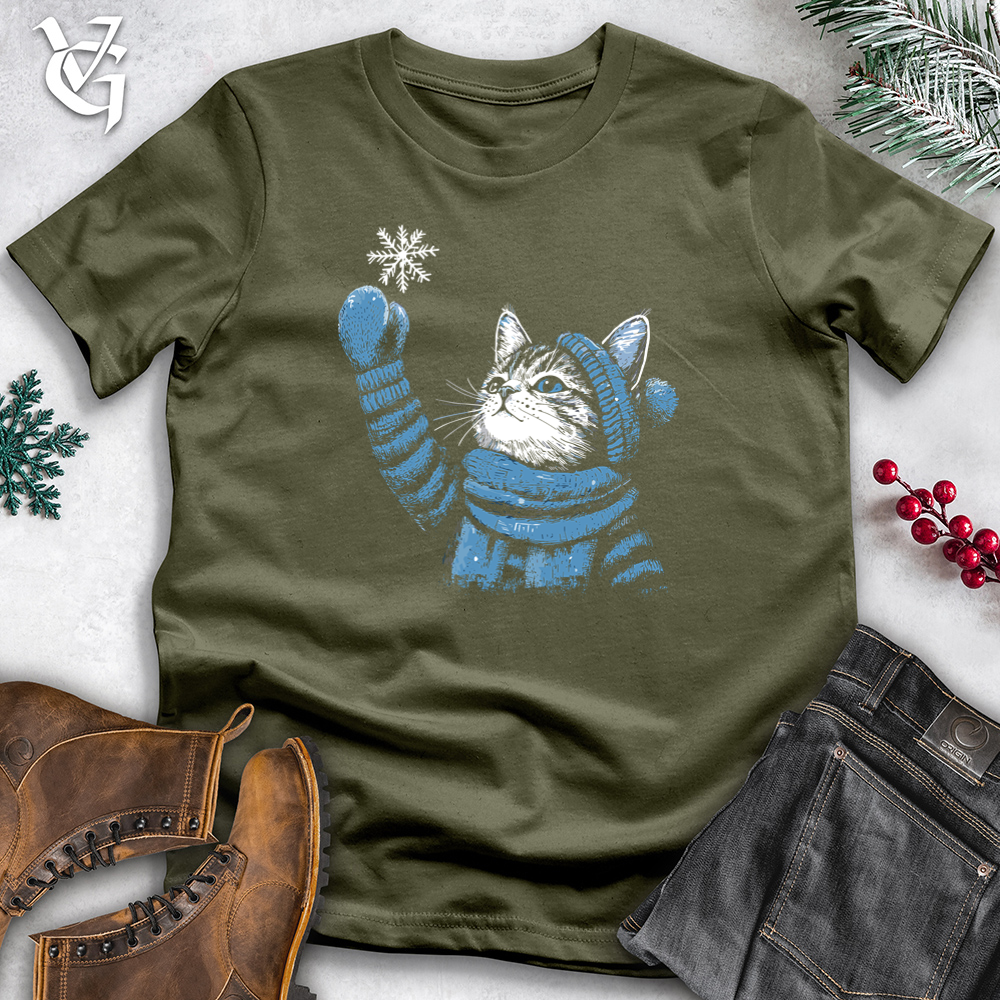 Cat Snowflake Cotton Tee
