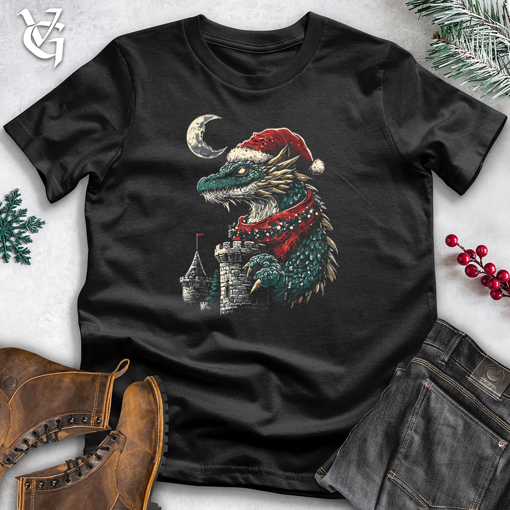 Christmas Castle Dragon Cotton Tee