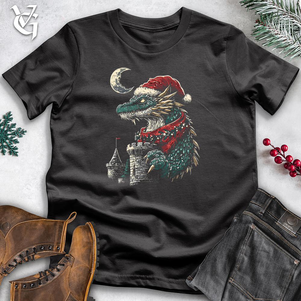 Christmas Castle Dragon Cotton Tee