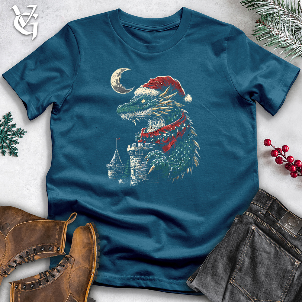 Christmas Castle Dragon Cotton Tee