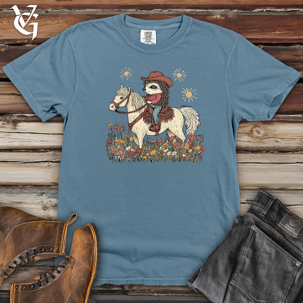 Hedgehog Cowboy Heavy Cotton Comfort Colors Tee