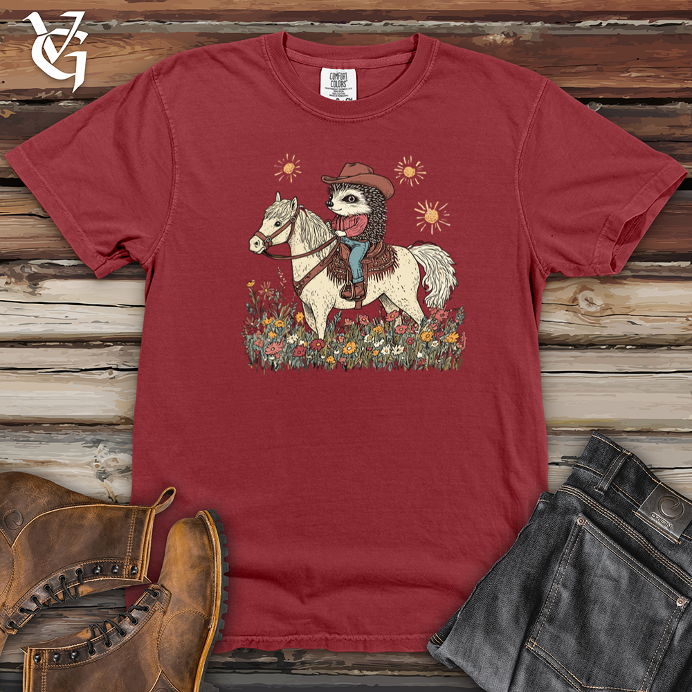 Hedgehog Cowboy Heavy Cotton Comfort Colors Tee