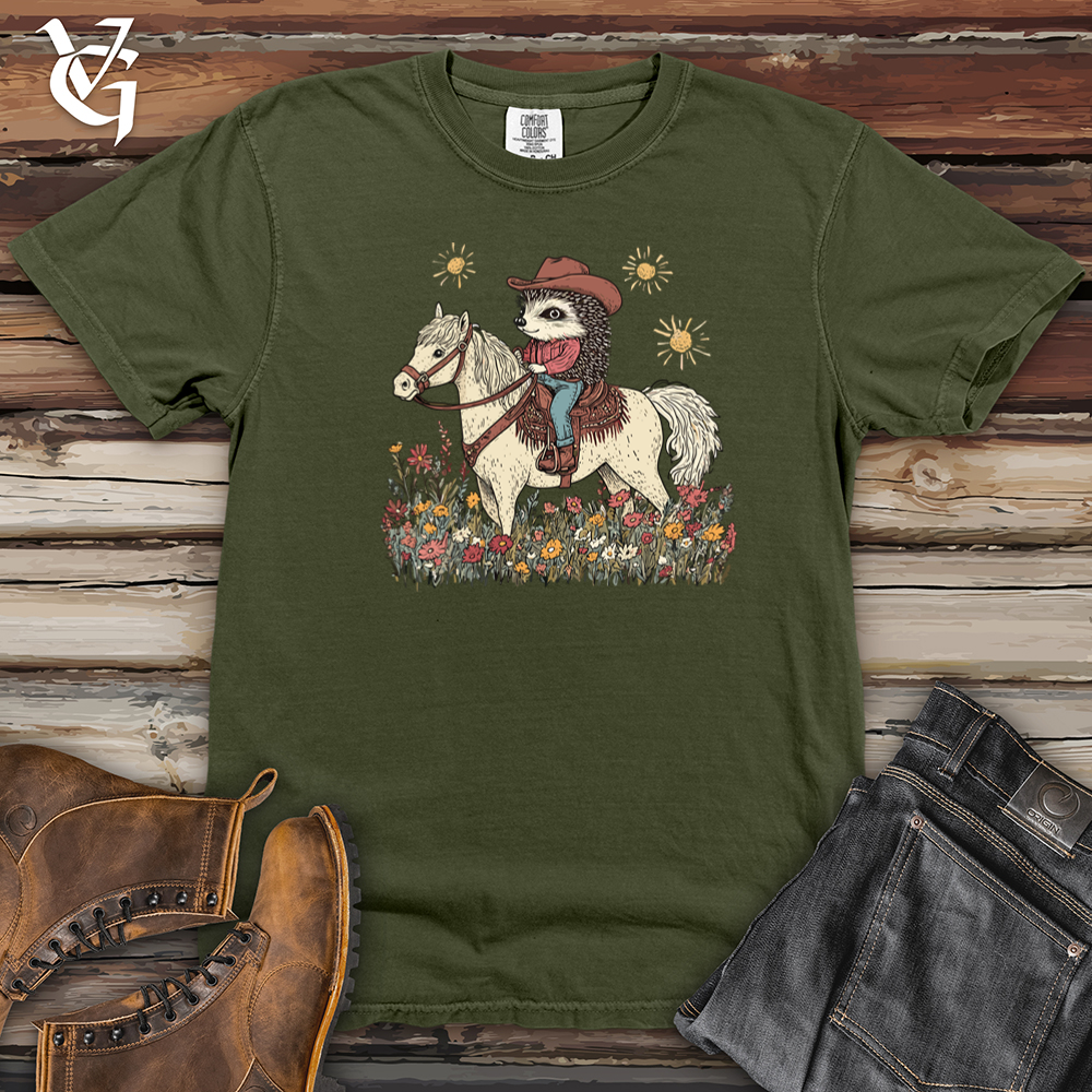 Hedgehog Cowboy Heavy Cotton Comfort Colors Tee