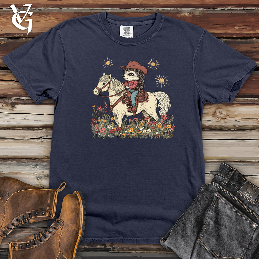 Hedgehog Cowboy Heavy Cotton Comfort Colors Tee