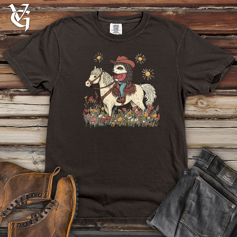 Hedgehog Cowboy Heavy Cotton Comfort Colors Tee