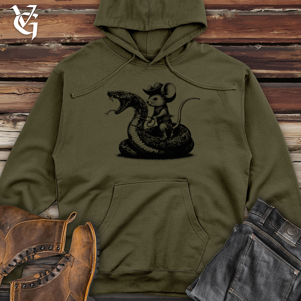 Mouse Snake Cowboy Midweight Hooded Sweatshirt