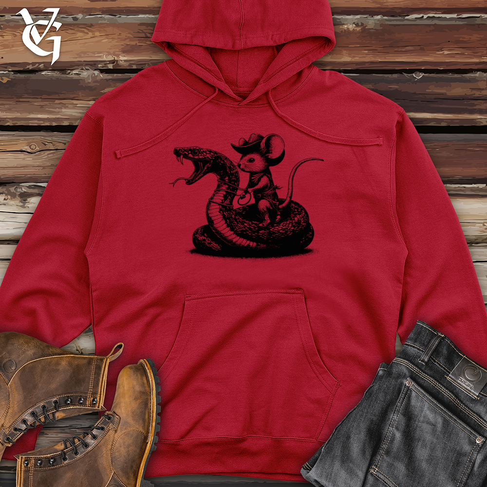 Mouse Snake Cowboy Midweight Hooded Sweatshirt