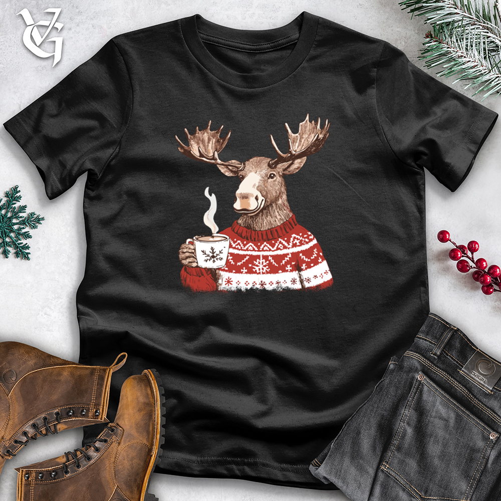 Merry Moose Coffee Cotton Tee