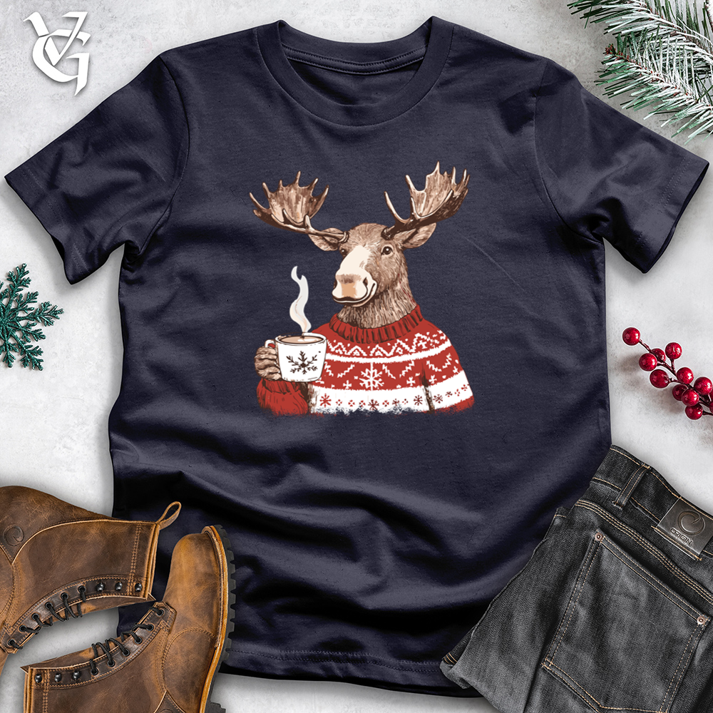 Merry Moose Coffee Cotton Tee