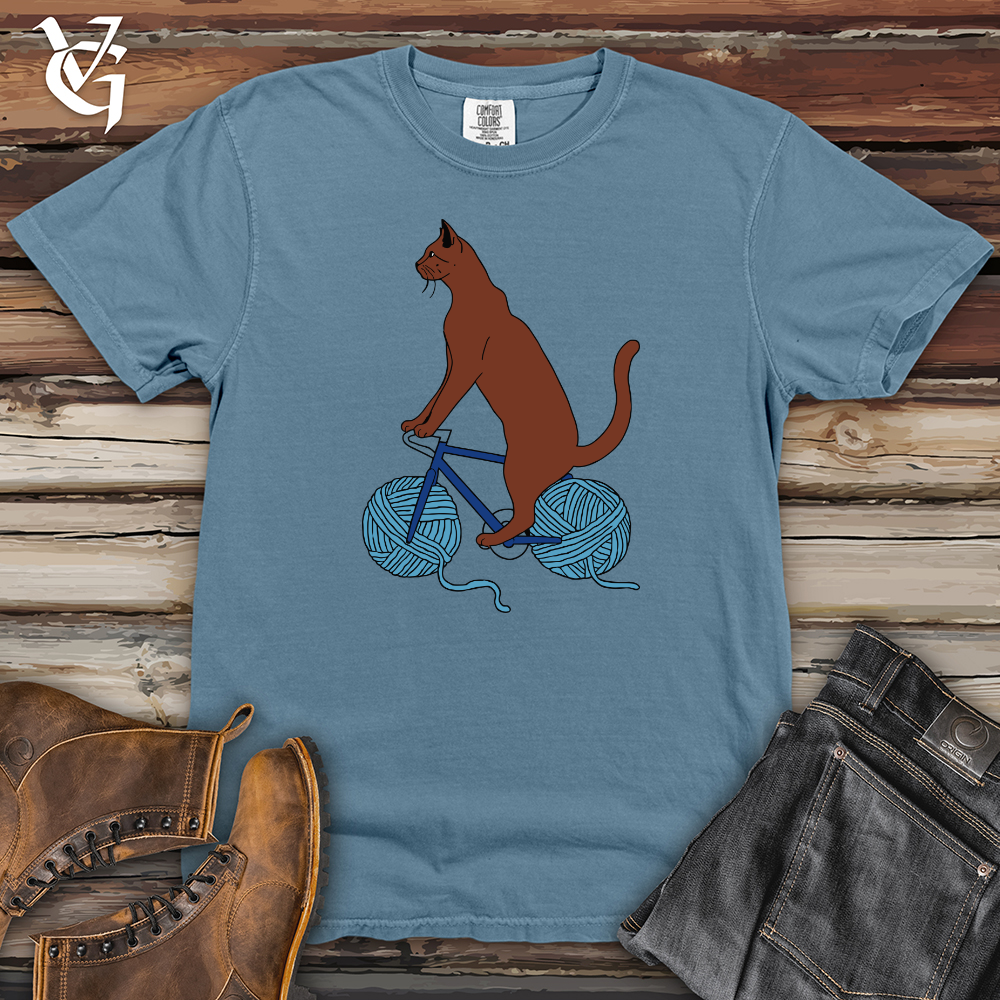 Cat Yarn Biker Heavy Cotton Comfort Colors Tee