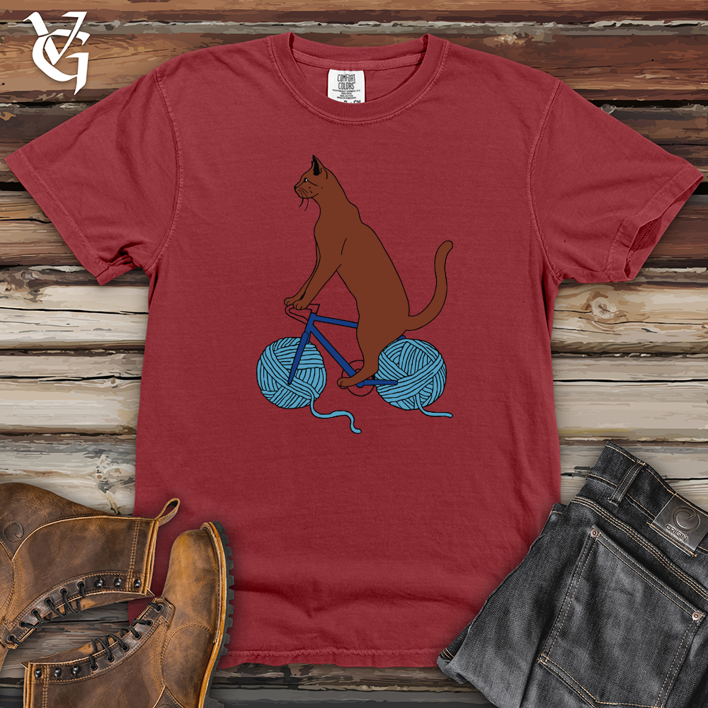 Cat Yarn Biker Heavy Cotton Comfort Colors Tee