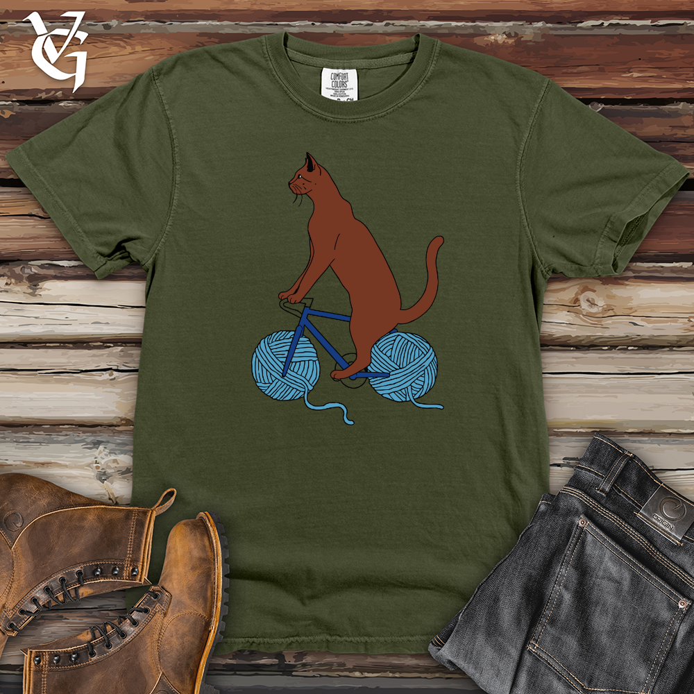 Cat Yarn Biker Heavy Cotton Comfort Colors Tee