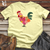 Floral Chicken Softstyle Tee