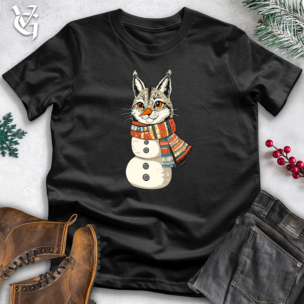 Snowman Cat Cotton Tee