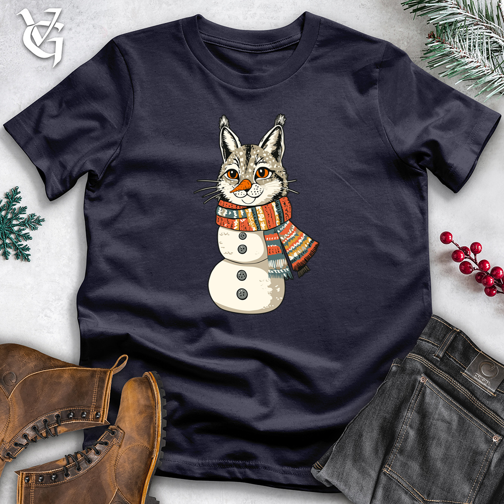 Snowman Cat Cotton Tee