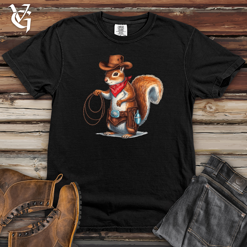 Cowboy Squirrel Heavy Cotton Comfort Colors Tee