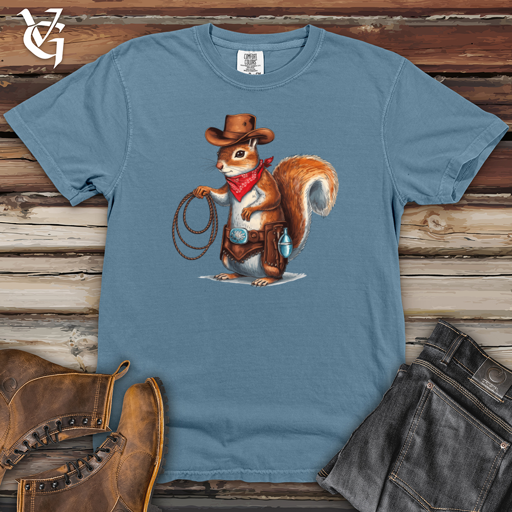 Cowboy Squirrel Heavy Cotton Comfort Colors Tee