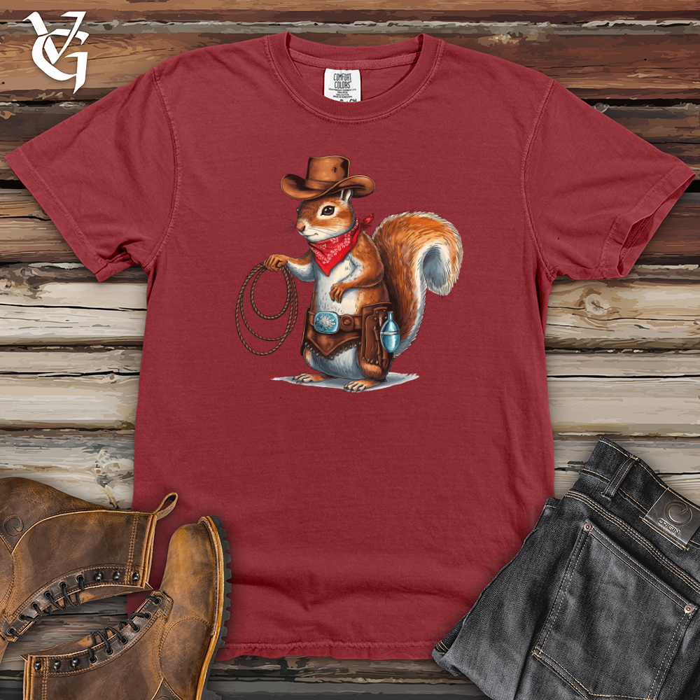 Cowboy Squirrel Heavy Cotton Comfort Colors Tee