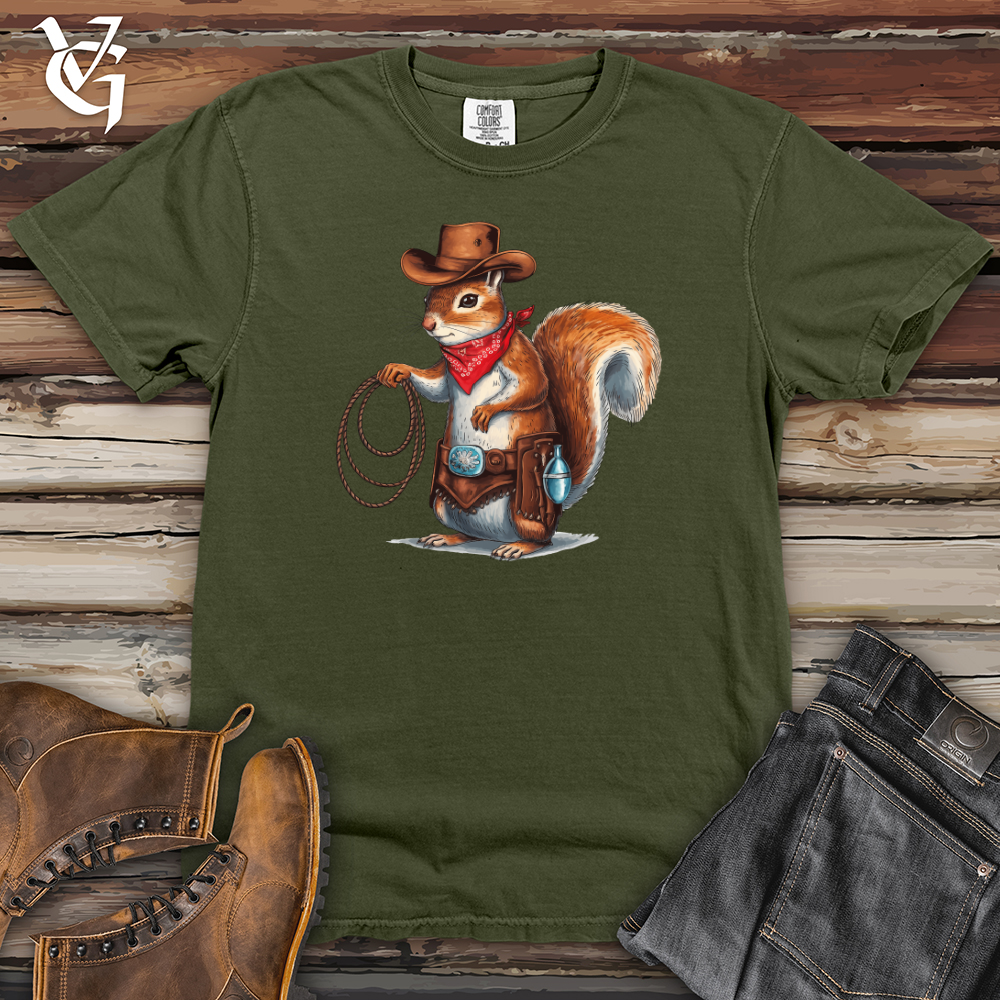 Cowboy Squirrel Heavy Cotton Comfort Colors Tee