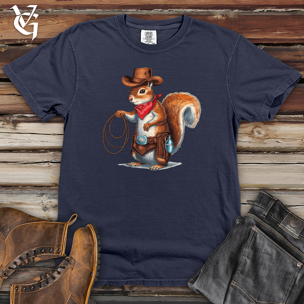 Cowboy Squirrel Heavy Cotton Comfort Colors Tee