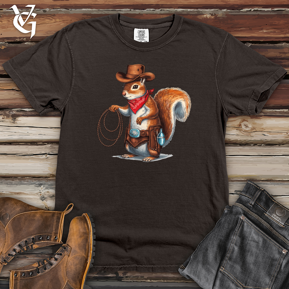 Cowboy Squirrel Heavy Cotton Comfort Colors Tee